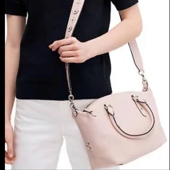 Kate Spade New York Larchmont Avenue Studded Mini Layla Satchel in Warm Beige - Picture 8 of 15